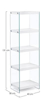 Bizzotto Scaffale Line Alto Bianco