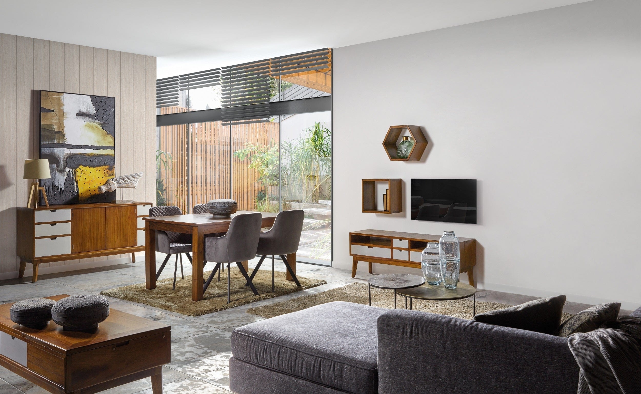 Scaffale modulare Artic Square Noce (2)