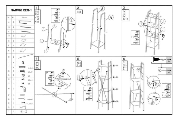 Halmar Scaffale Narcis Reg-1 Quercia