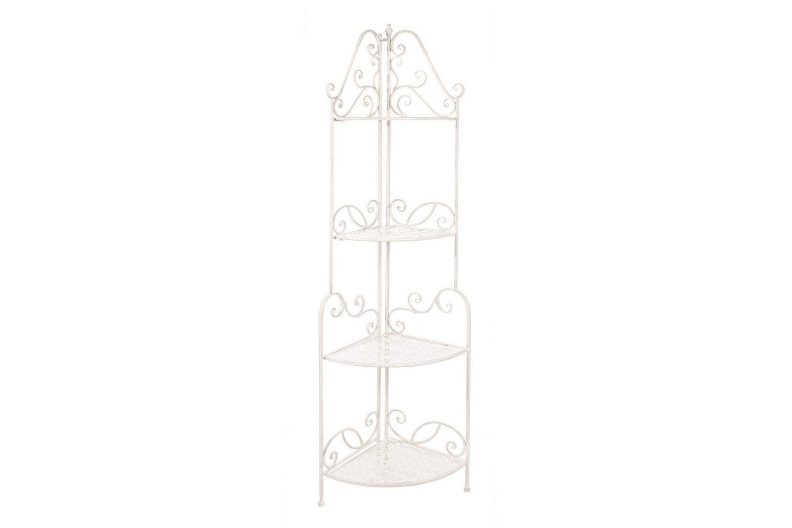 Bizzotto Scaffale pieghevole da giardino Emily Corner Alto Crema