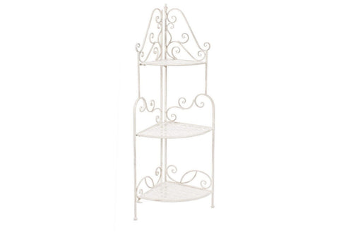 Bizzotto Scaffale pieghevole da giardino Emily Corner Piccola Crema