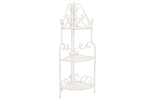 Bizzotto Scaffale pieghevole da giardino Emily Corner Piccola Crema
