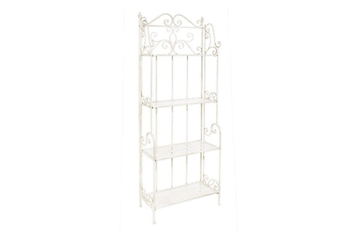 Bizzotto Scaffale pieghevole da giardino Emily Crema