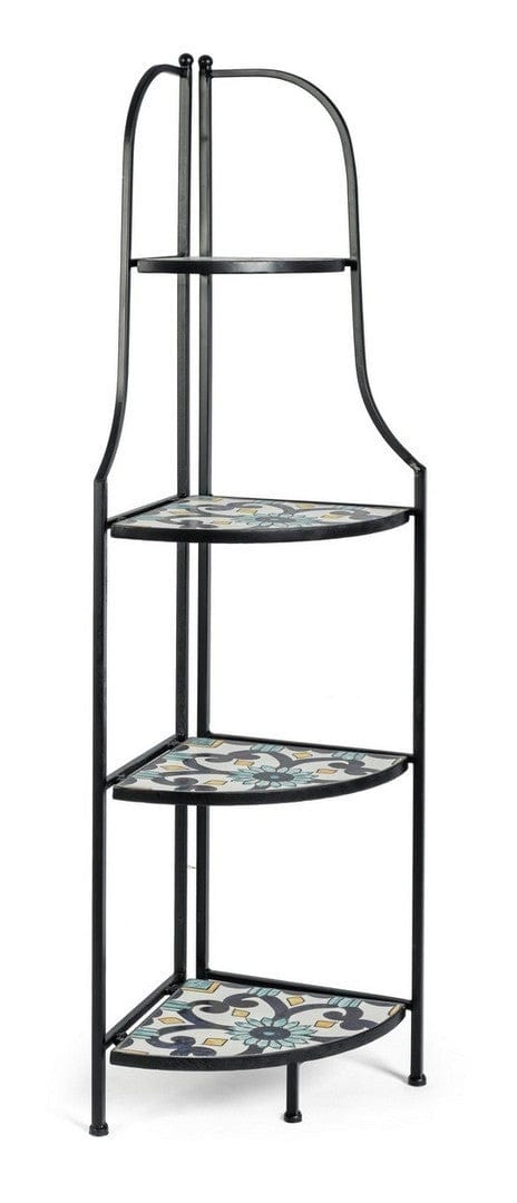 Bizzotto Scaffale pieghevole da giardino Positano Multicolore