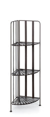 Bizzotto Scaffale pieghevole da giardino Ray Corner Piccola Marrone