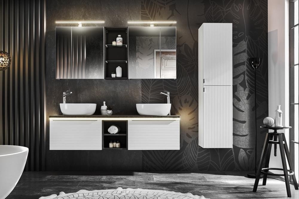 Comad Scaffale sospeso da bagno Leonardo Antracite