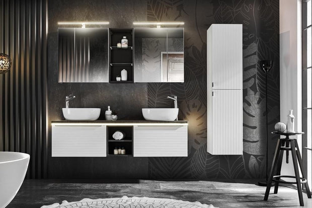 Comad Scaffale sospeso da bagno Leonardo Antracite