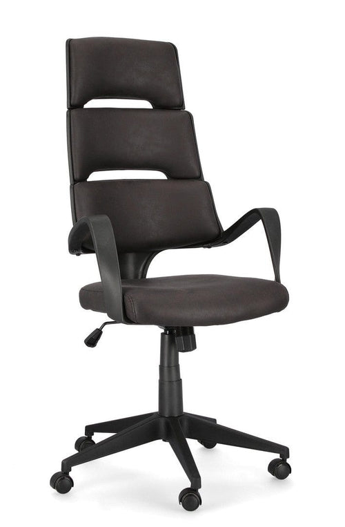 Bizzotto Scaun de birou ergonomic, tapitat cu stofa Bart Negru, l62xA62,5xH117,5-125,5 cm
