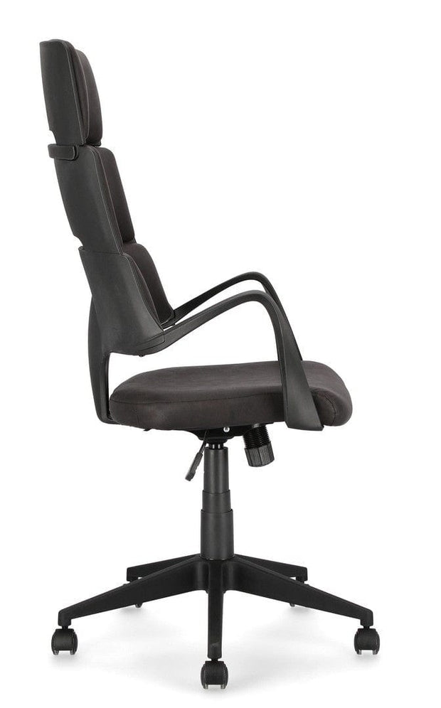 Bizzotto Scaun de birou ergonomic, tapitat cu stofa Bart Negru, l62xA62,5xH117,5-125,5 cm