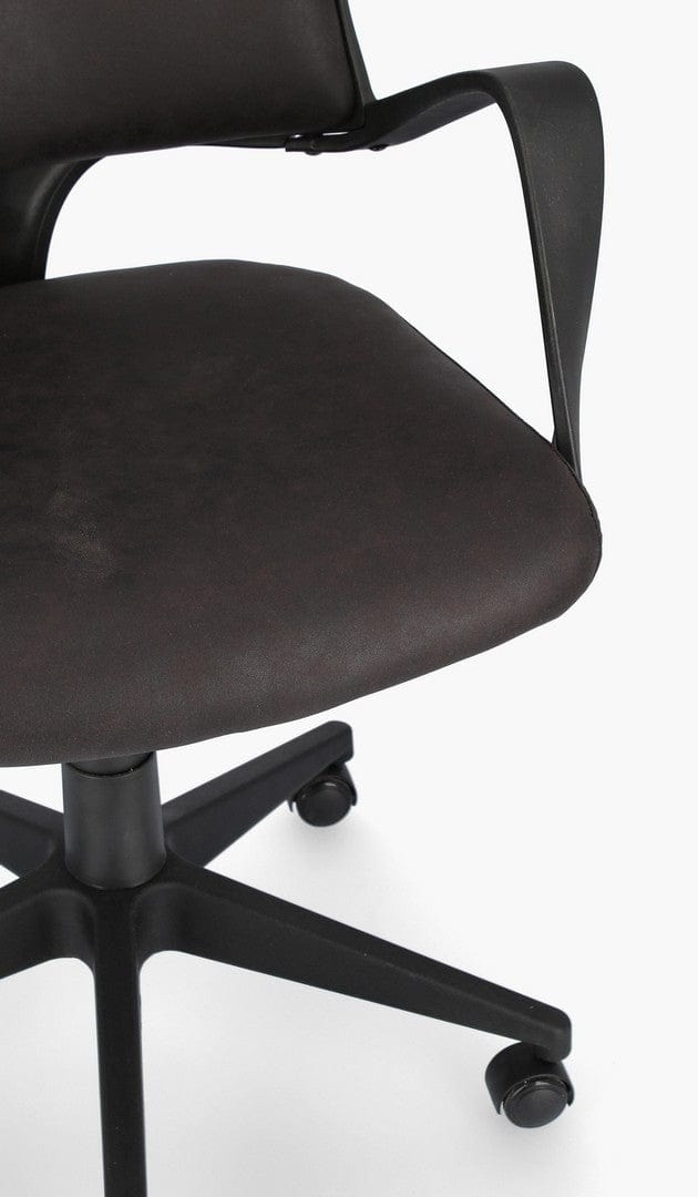 Bizzotto Scaun de birou ergonomic, tapitat cu stofa Bart Negru, l62xA62,5xH117,5-125,5 cm