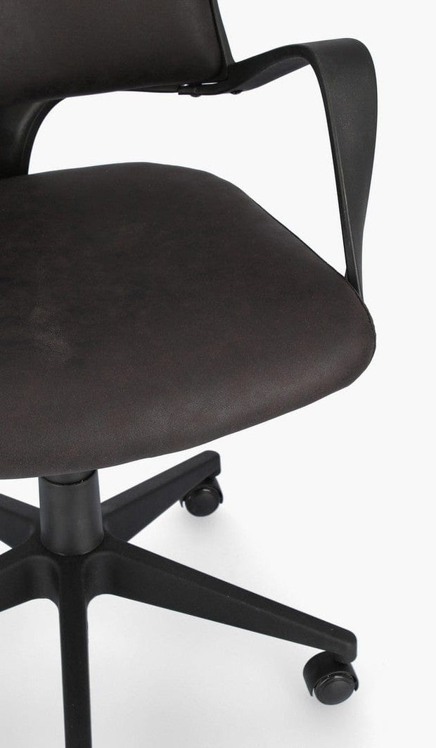 Bizzotto Scaun de birou ergonomic, tapitat cu stofa Bart Negru, l62xA62,5xH117,5-125,5 cm