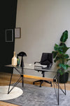 Bizzotto Scaun de birou ergonomic, tapitat cu stofa Damon Small Negru, l61xA61,5xH96-106 cm