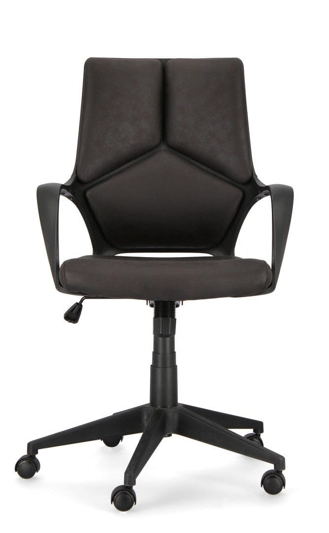Bizzotto Scaun de birou ergonomic, tapitat cu stofa Damon Small Negru, l61xA61,5xH96-106 cm