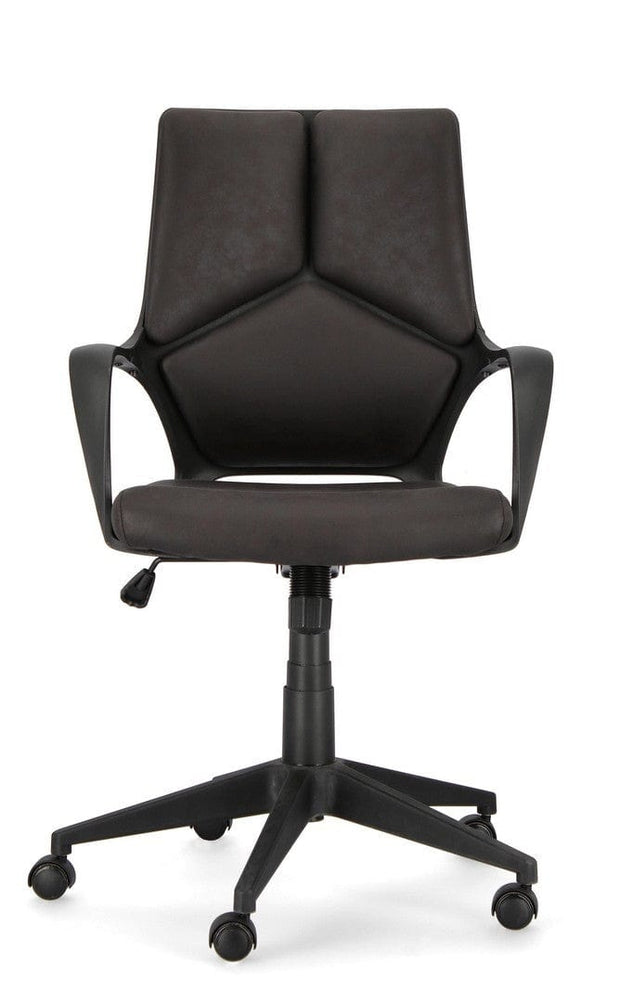 Bizzotto Scaun de birou ergonomic, tapitat cu stofa Damon Small Negru, l61xA61,5xH96-106 cm