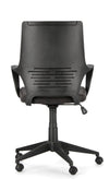 Bizzotto Scaun de birou ergonomic, tapitat cu stofa Damon Small Negru, l61xA61,5xH96-106 cm