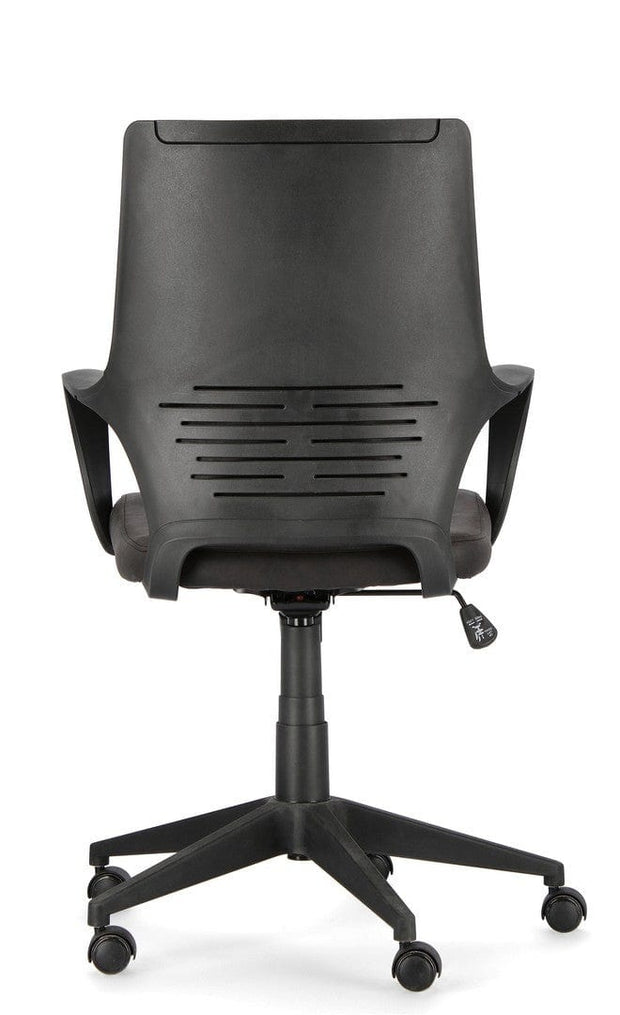 Bizzotto Scaun de birou ergonomic, tapitat cu stofa Damon Small Negru, l61xA61,5xH96-106 cm