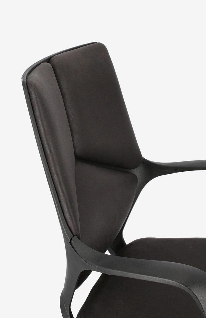 Bizzotto Scaun de birou ergonomic, tapitat cu stofa Damon Small Negru, l61xA61,5xH96-106 cm