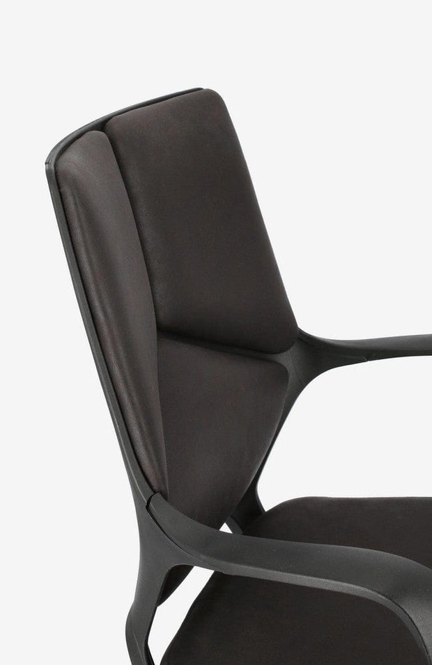 Bizzotto Scaun de birou ergonomic, tapitat cu stofa Damon Small Negru, l61xA61,5xH96-106 cm