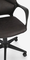 Bizzotto Scaun de birou ergonomic, tapitat cu stofa Damon Small Negru, l61xA61,5xH96-106 cm