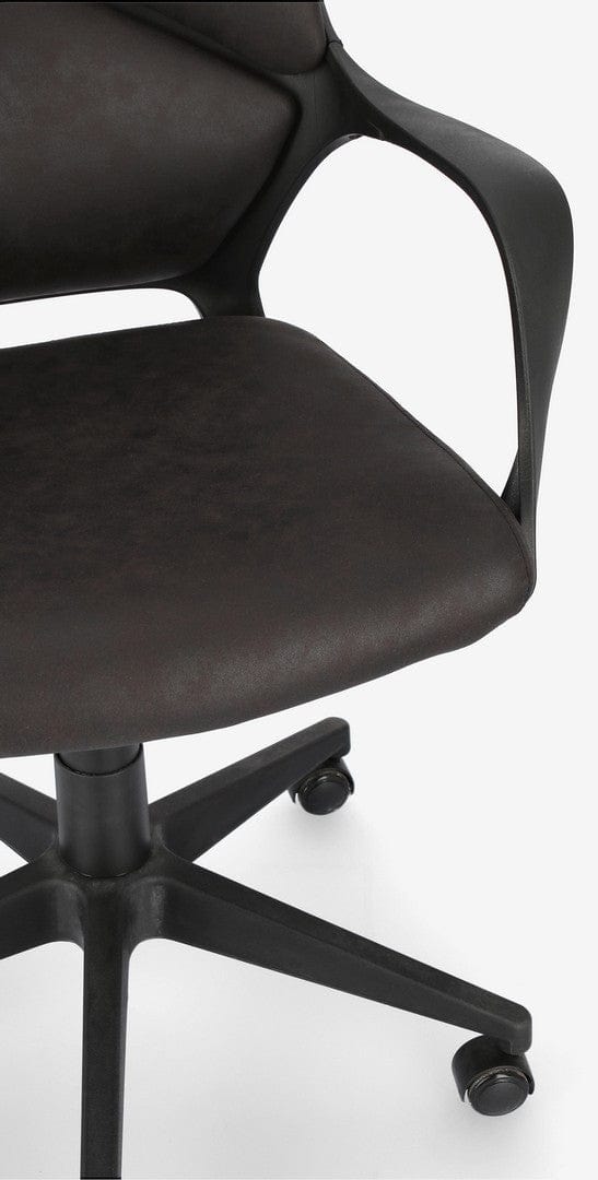 Bizzotto Scaun de birou ergonomic, tapitat cu stofa Damon Small Negru, l61xA61,5xH96-106 cm