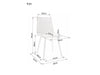 Signal Scaun tapitat cu stofa si picioare metalice, Irinane Velvet Gri / Negru, l46xA53xH84 cm