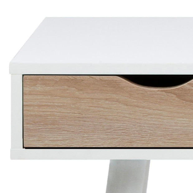 Actona Scrivania con 3 cassetti Neptun Bianco