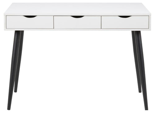 Actona Scrivania con 3 cassetti Neptun Bianco