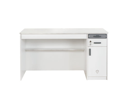 Scrivania per ragazzi, 3 cassetti e 1 anta, L138xL58xH75 cm (1)