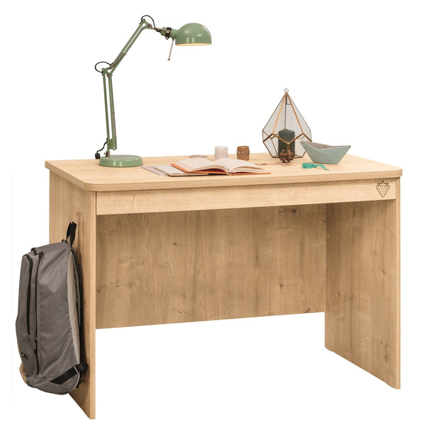 Scrivania per ragazzi in paglia con 1 cassetto, Mocha Natur, L110xL62xH75 cm (12)