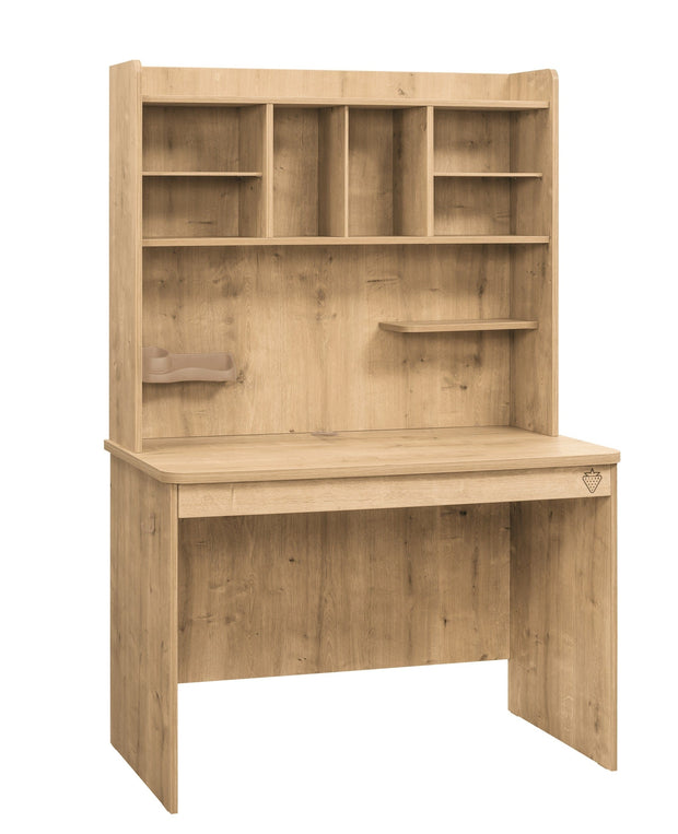 Scrivania per ragazzi in paglia con 1 cassetto, Mocha Natur, L110xL62xH75 cm (13)