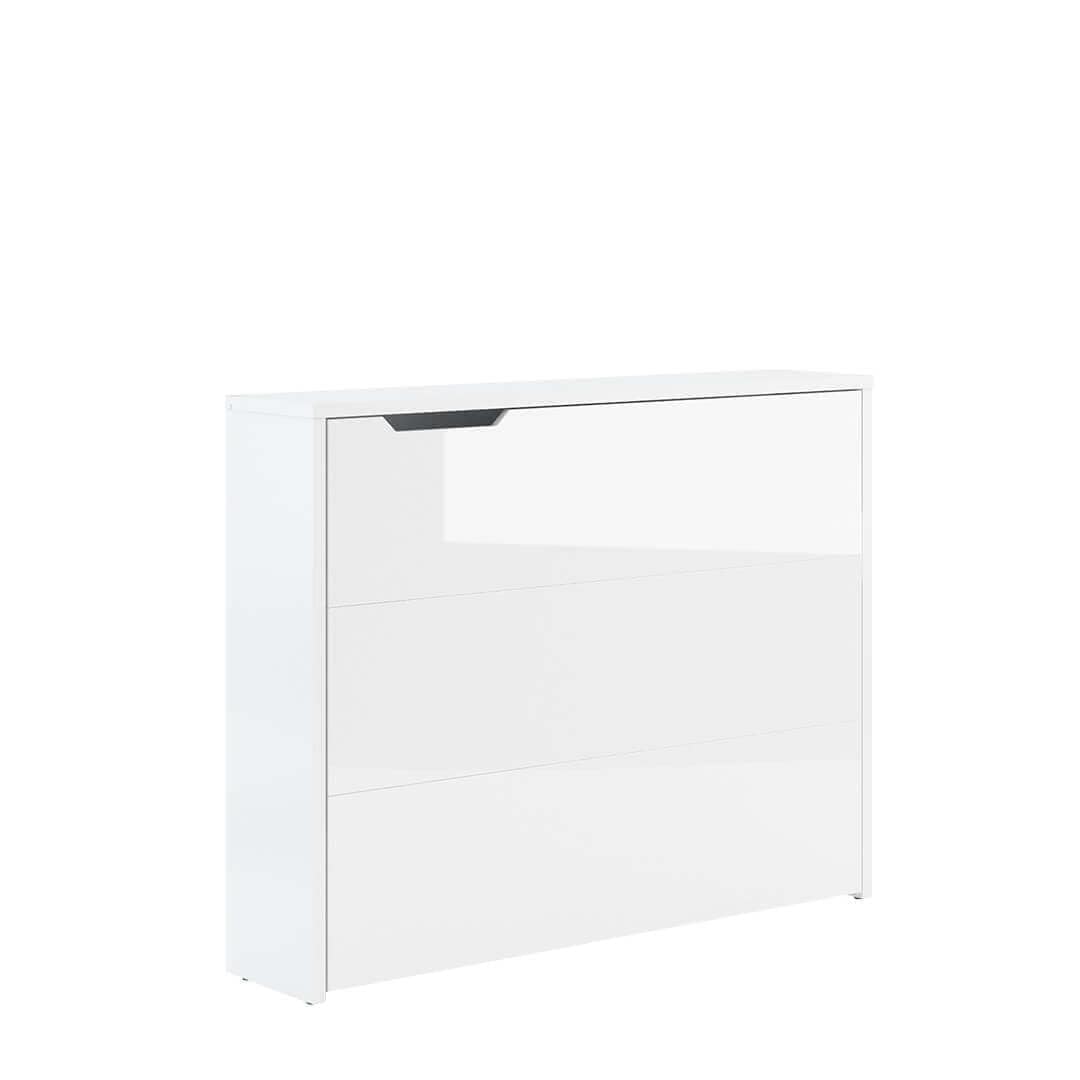Scrivanie angolare a destro con ripiani e scaffali Work Concept CW01P Bianco Lucido