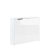 Scrivanie angolare a destro con ripiani e scaffali Work Concept CW01P Bianco Lucido