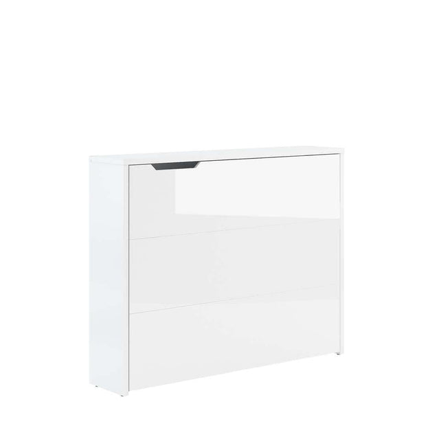 Scrivanie angolare a destro con ripiani e scaffali Work Concept CW01P Bianco Lucido