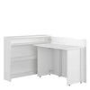 Scrivanie angolare a destro con ripiani e scaffali Work Concept CW01P Bianco Lucido (1)