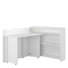 Scrivanie angolare a sinistro con ripiani e scaffali Work Concept CW01L Bianco Lucido