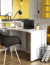 Scrivanie angolare a sinistro con ripiani e scaffali Work Concept CW01L Bianco Lucido (3)