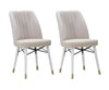Sedia Bella Crema Set 2Pz cm 50x49x92,5