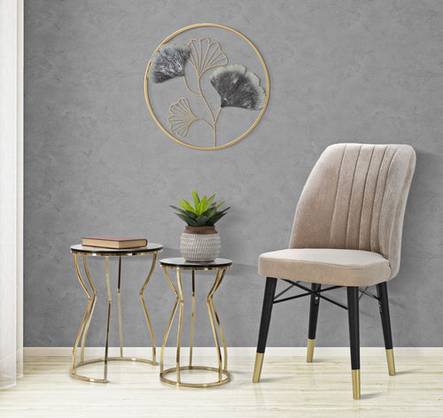 Sedia Bella Grigia Set 2Pz cm 50x49x92,5 (1)