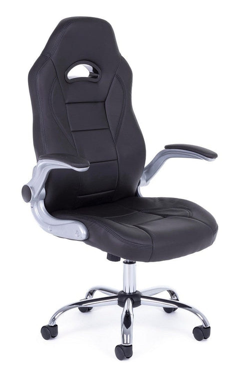 Sedia da gaming in ecopelle Boneville Nero