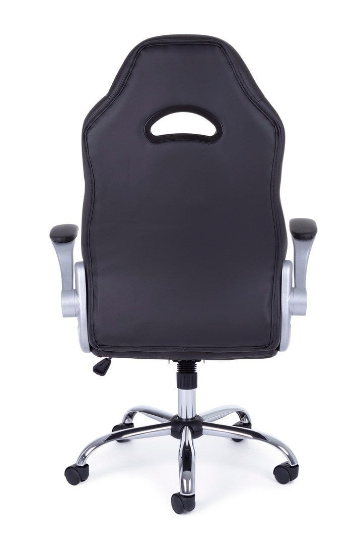 Sedia da gaming in ecopelle Boneville Nero (2)
