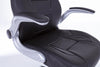 Bizzotto Sedia da gaming in ecopelle Boneville Nero