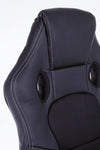 Sedia da gaming in ecopelle e tessuto Racing Nero (4)