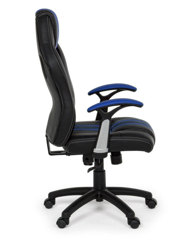 Sedia da gaming in ecopelle Spider Nero (3)