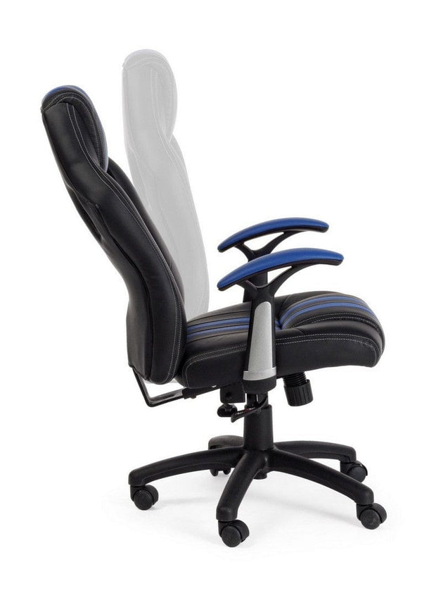 Sedia da gaming in ecopelle Spider Nero (5)