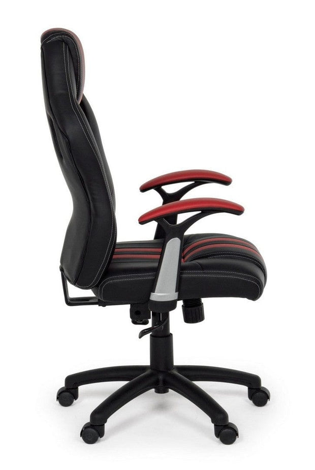 Sedia da gaming in ecopelle Spider Nero (9)