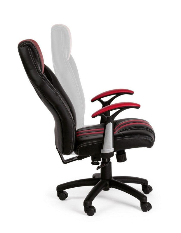 Sedia da gaming in ecopelle Spider Nero (11)
