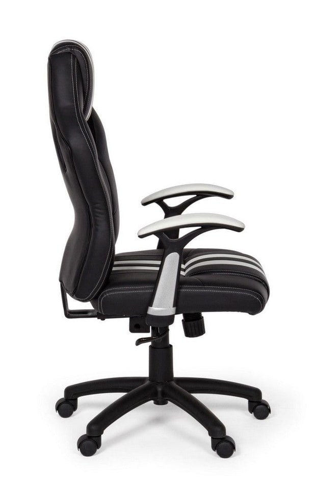 Sedia da gaming in ecopelle Spider Nero (15)