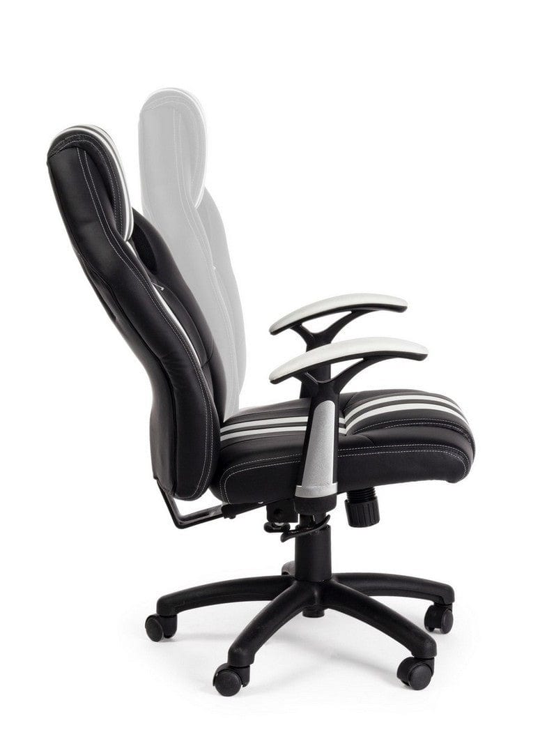 Sedia da gaming in ecopelle Spider Nero (17)