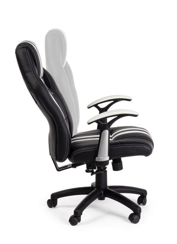 Sedia da gaming in ecopelle Spider Nero (17)