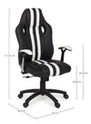Sedia da gaming in ecopelle Spider Nero (18)